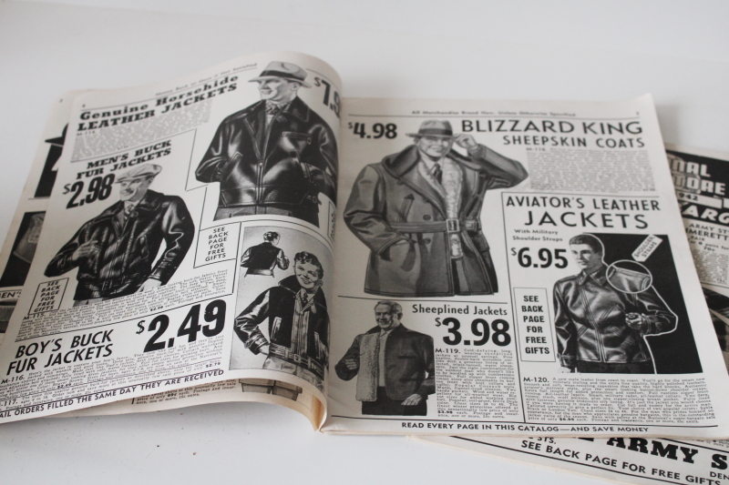 photo of original vintage US military surplus catalogs, National Army Store 1940s WWII surplus crazy low prices!  #7